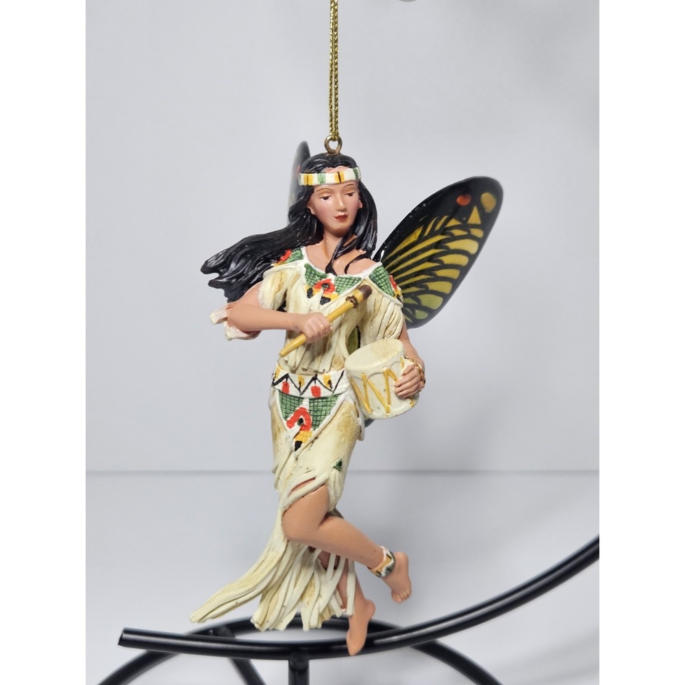 Ashton Drake Hear the Ancient Rhythms Butterfly Dance Ornament Native American